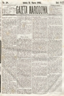 Gazeta Narodowa. 1865, nr 58