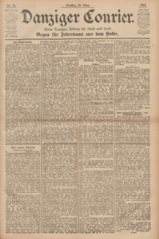 Danziger Courier : Kleine Danziger Zeitung für Stadt und Land : Organ für Jedermann aus dem Volke. Jg.15, Nr. 71 (24 März 1896)