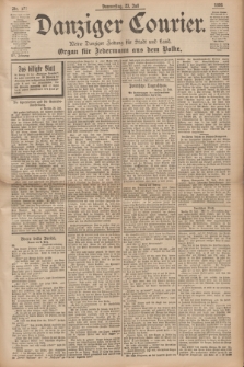 Danziger Courier : Kleine Danziger Zeitung für Stadt und Land : Organ für Jedermann aus dem Volke. Jg.15, Nr. 171 (23 Juli 1896)