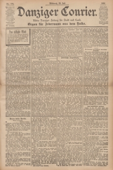 Danziger Courier : Kleine Danziger Zeitung für Stadt und Land : Organ für Jedermann aus dem Volke. Jg.15, Nr. 176 (29 Juli 1896)
