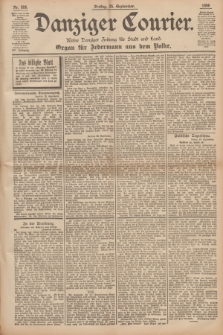 Danziger Courier : Kleine Danziger Zeitung für Stadt und Land : Organ für Jedermann aus dem Volke. Jg.15, Nr. 226 (25 September 1896) + dod.