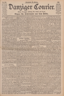 Danziger Courier : Kleine Danziger Zeitung für Stadt und Land : Organ für Jedermann aus dem Volke. Jg.15, Nr. 251 (24 Oktober 1896)