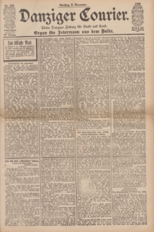 Danziger Courier : Kleine Danziger Zeitung für Stadt und Land : Organ für Jedermann aus dem Volke. Jg.15, Nr. 259 (3 November 1896)
