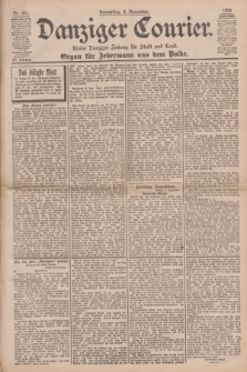 Danziger Courier : Kleine Danziger Zeitung für Stadt und Land : Organ für Jedermann aus dem Volke. Jg.15, Nr. 261 (5 November 1896)