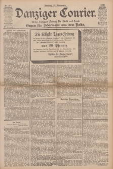 Danziger Courier : Kleine Danziger Zeitung für Stadt und Land : Organ für Jedermann aus dem Volke. Jg.15, Nr. 271 (17 November 1896)
