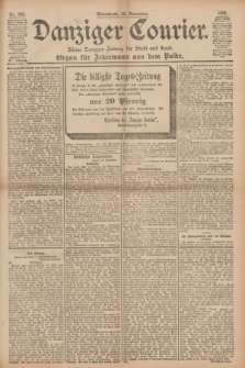 Danziger Courier : Kleine Danziger Zeitung für Stadt und Land : Organ für Jedermann aus dem Volke. Jg.15, Nr. 280 (28 November 1896)