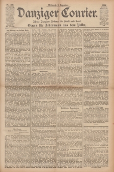 Danziger Courier : Kleine Danziger Zeitung für Stadt und Land : Organ für Jedermann aus dem Volke. Jg.15, Nr. 289 (9 Dezember 1896)