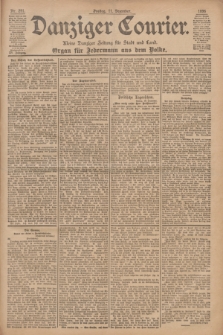 Danziger Courier : Kleine Danziger Zeitung für Stadt und Land : Organ für Jedermann aus dem Volke. Jg.15, Nr. 291 (11 Dezember 1896) + dod.