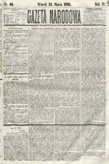 Gazeta Narodowa. 1865, nr 66