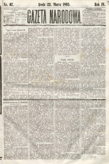 Gazeta Narodowa. 1865, nr 67