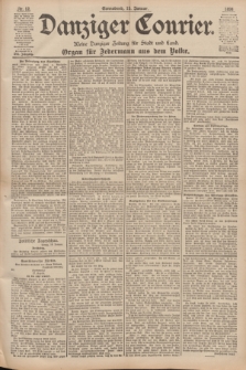 Danziger Courier : Kleine Danziger Zeitung für Stadt und Land : Organ für Jedermann aus dem Volke. Jg.17, Nr. 12 (15 Januar 1898)