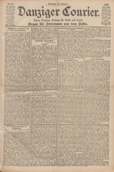 Danziger Courier : Kleine Danziger Zeitung für Stadt und Land : Organ für Jedermann aus dem Volke. Jg.17, Nr. 13 (16 Januar 1898) + dod. + wkładka