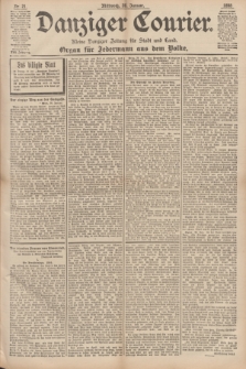 Danziger Courier : Kleine Danziger Zeitung für Stadt und Land : Organ für Jedermann aus dem Volke. Jg.17, Nr. 21 (26 Januar 1898)