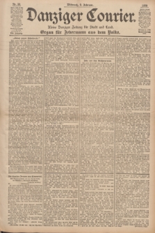 Danziger Courier : Kleine Danziger Zeitung für Stadt und Land : Organ für Jedermann aus dem Volke. Jg.17, Nr. 33 (9 Februar 1898)