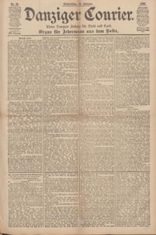 Danziger Courier : Kleine Danziger Zeitung für Stadt und Land : Organ für Jedermann aus dem Volke. Jg.17, Nr. 34 (10 Februar 1898)