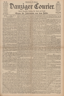 Danziger Courier : Kleine Danziger Zeitung für Stadt und Land : Organ für Jedermann aus dem Volke. Jg.17, Nr. 42 (19 Februar 1898)