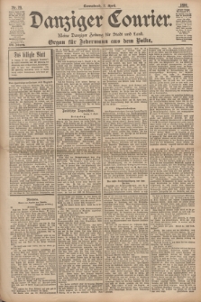 Danziger Courier : Kleine Danziger Zeitung für Stadt und Land : Organ für Jedermann aus dem Volke. Jg.17, Nr. 78 (2 April 1898)
