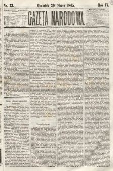 Gazeta Narodowa. 1865, nr 73
