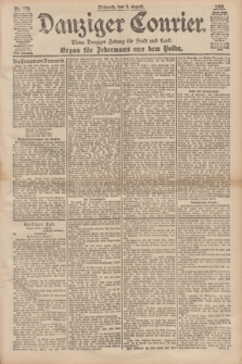 Danziger Courier : Kleine Danziger Zeitung für Stadt und Land : Organ für Jedermann aus dem Volke. Jg.17, Nr. 179 (3 August 1898)