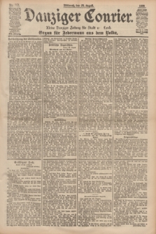 Danziger Courier : Kleine Danziger Zeitung für Stadt und Land : Organ für Jedermann aus dem Volke. Jg.17, Nr. 197 (24 August 1898)