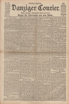 Danziger Courier : Kleine Danziger Zeitung für Stadt und Land : Organ für Jedermann aus dem Volke. Jg.17, Nr. 207 (4 September 1898) + dod.