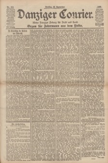 Danziger Courier : Kleine Danziger Zeitung für Stadt und Land : Organ für Jedermann aus dem Volke. Jg.17, Nr. 214 (13 September 1898)