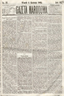 Gazeta Narodowa. 1865, nr 77