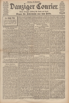 Danziger Courier : Kleine Danziger Zeitung für Stadt und Land : Organ für Jedermann aus dem Volke. Jg.17, Nr. 225 (25 September 1898) + dod.