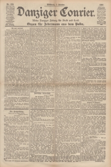 Danziger Courier : Kleine Danziger Zeitung für Stadt und Land : Organ für Jedermann aus dem Volke. Jg.17, Nr. 233 (5 Oktober 1898)