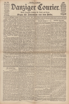 Danziger Courier : Kleine Danziger Zeitung für Stadt und Land : Organ für Jedermann aus dem Volke. Jg.17, Nr. 238 (11 Oktober 1898)