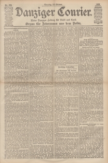 Danziger Courier : Kleine Danziger Zeitung für Stadt und Land : Organ für Jedermann aus dem Volke. Jg.17, Nr. 243 (16 Oktober 1898) + dod.