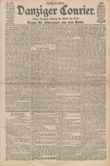 Danziger Courier : Kleine Danziger Zeitung für Stadt und Land : Organ für Jedermann aus dem Volke. Jg.17, Nr. 250 (25 Oktober 1898)