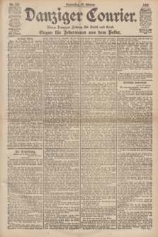 Danziger Courier : Kleine Danziger Zeitung für Stadt und Land : Organ für Jedermann aus dem Volke. Jg.17, Nr. 252 (27 Oktober 1898)