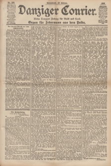 Danziger Courier : Kleine Danziger Zeitung für Stadt und Land : Organ für Jedermann aus dem Volke. Jg.17, Nr. 254 (29 Oktober 1898)