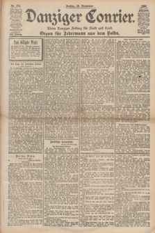 Danziger Courier : Kleine Danziger Zeitung für Stadt und Land : Organ für Jedermann aus dem Volke. Jg.17, Nr. 276 (25 November 1898)