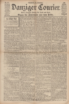 Danziger Courier : Kleine Danziger Zeitung für Stadt und Land : Organ für Jedermann aus dem Volke. Jg.17, Nr. 277 (26 November 1898)