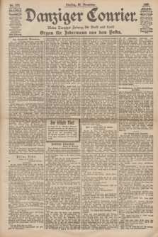 Danziger Courier : Kleine Danziger Zeitung für Stadt und Land : Organ für Jedermann aus dem Volke. Jg.17, Nr. 279 (29 November 1898)