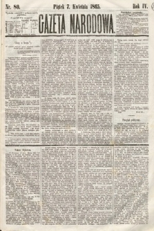 Gazeta Narodowa. 1865, nr 80
