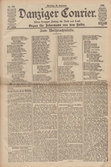 Danziger Courier : Kleine Danziger Zeitung für Stadt und Land : Organ für Jedermann aus dem Volke. Jg.17, Nr. 302 (25 Dezember 1898) + dod.