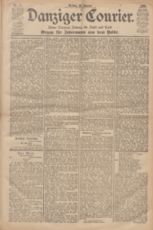Danziger Courier : Kleine Danziger Zeitung für Stadt und Land : Organ für Jedermann aus dem Volke. Jg.18, Nr. 17 (20 Januar 1899)