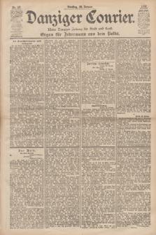 Danziger Courier : Kleine Danziger Zeitung für Stadt und Land : Organ für Jedermann aus dem Volke. Jg.18, Nr. 20 (24 Januar 1899)