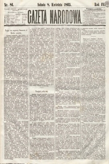 Gazeta Narodowa. 1865, nr 81