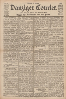 Danziger Courier : Kleine Danziger Zeitung für Stadt und Land : Organ für Jedermann aus dem Volke. Jg.18, Nr. 39 (15 Februar 1899)