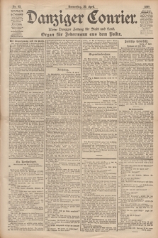Danziger Courier : Kleine Danziger Zeitung für Stadt und Land : Organ für Jedermann aus dem Volke. Jg.18, Nr. 92 (20 April 1899)