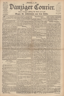 Danziger Courier : Kleine Danziger Zeitung für Stadt und Land : Organ für Jedermann aus dem Volke. Jg.18, Nr. 110 (11 Mai 1899)