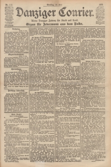 Danziger Courier : Kleine Danziger Zeitung für Stadt und Land : Organ für Jedermann aus dem Volke. Jg.18, Nr. 113 (16 Mai 1899)