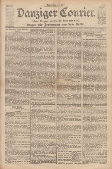 Danziger Courier : Kleine Danziger Zeitung für Stadt und Land : Organ für Jedermann aus dem Volke. Jg.18, Nr. 115 (18 Mai 1899)