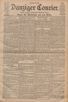 Danziger Courier : Kleine Danziger Zeitung für Stadt und Land : Organ für Jedermann aus dem Volke. Jg.18, Nr. 163 (14 Juli 1899)