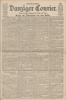 Danziger Courier : Kleine Danziger Zeitung für Stadt und Land : Organ für Jedermann aus dem Volke. Jg.18, Nr. 248 (21 Oktober 1899)