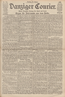 Danziger Courier : Kleine Danziger Zeitung für Stadt und Land : Organ für Jedermann aus dem Volke. Jg.18, Nr. 250 (24 Oktober 1899)